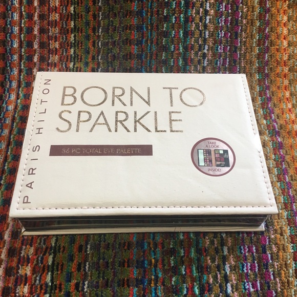 NRFB Paris Hilton 36 Pc Eye Palette Glitter Brush - Picture 6 of 9